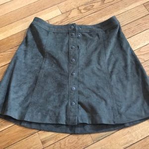 Suede skirt